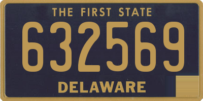 DE license plate 632569