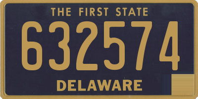 DE license plate 632574