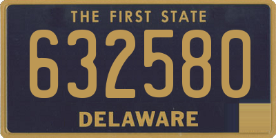 DE license plate 632580