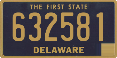 DE license plate 632581