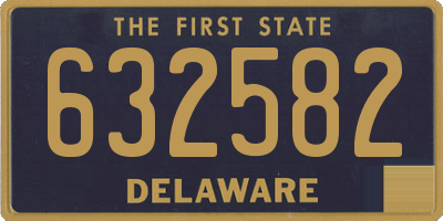 DE license plate 632582