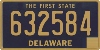 DE license plate 632584