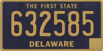 DE license plate 632585