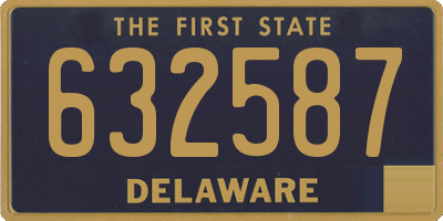 DE license plate 632587