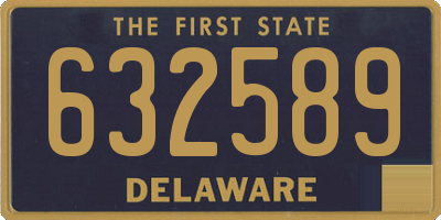 DE license plate 632589