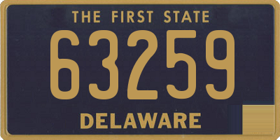 DE license plate 63259