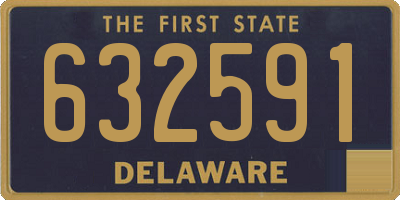 DE license plate 632591