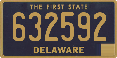 DE license plate 632592