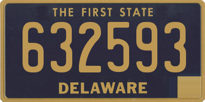 DE license plate 632593