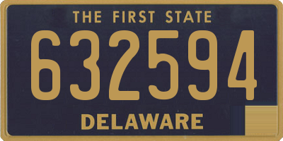 DE license plate 632594