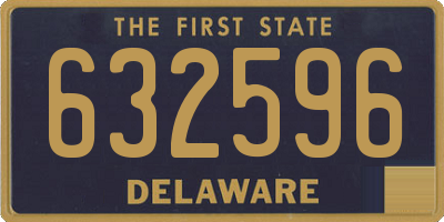 DE license plate 632596