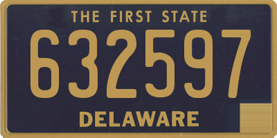 DE license plate 632597