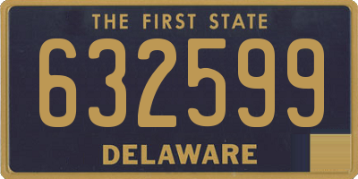 DE license plate 632599