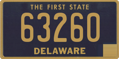 DE license plate 63260