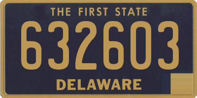 DE license plate 632603