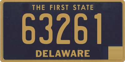 DE license plate 63261