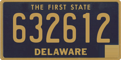 DE license plate 632612