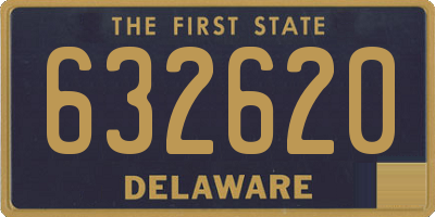 DE license plate 632620