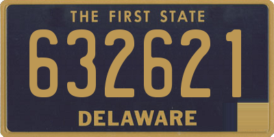 DE license plate 632621