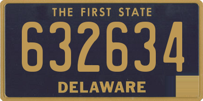 DE license plate 632634