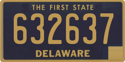 DE license plate 632637