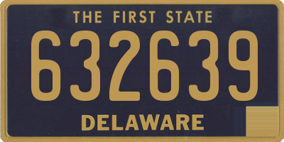 DE license plate 632639