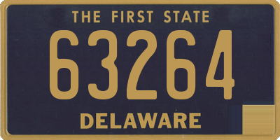 DE license plate 63264