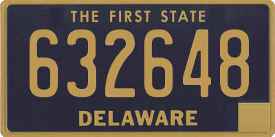 DE license plate 632648