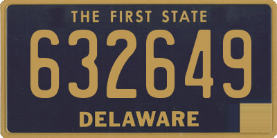DE license plate 632649