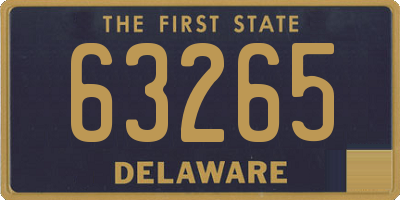 DE license plate 63265