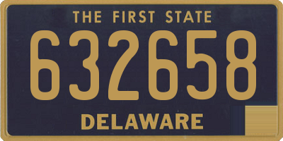 DE license plate 632658