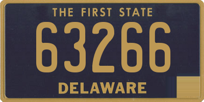 DE license plate 63266