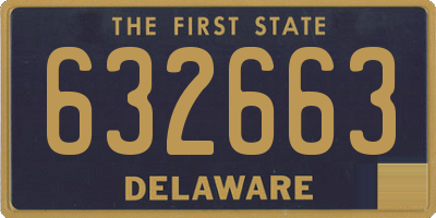DE license plate 632663