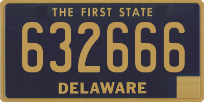 DE license plate 632666