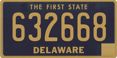 DE license plate 632668