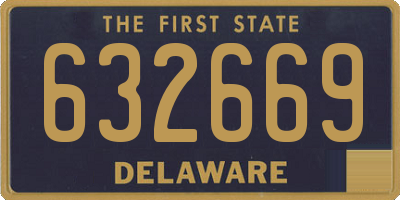 DE license plate 632669