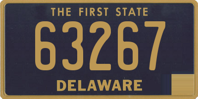 DE license plate 63267