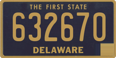DE license plate 632670