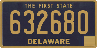 DE license plate 632680