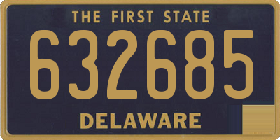 DE license plate 632685