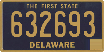 DE license plate 632693