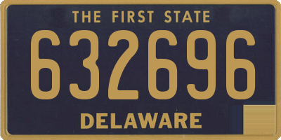 DE license plate 632696