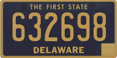 DE license plate 632698
