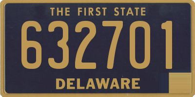 DE license plate 632701