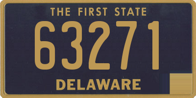 DE license plate 63271