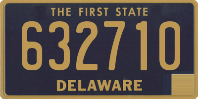 DE license plate 632710