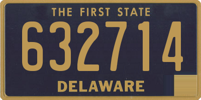DE license plate 632714