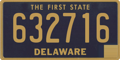 DE license plate 632716