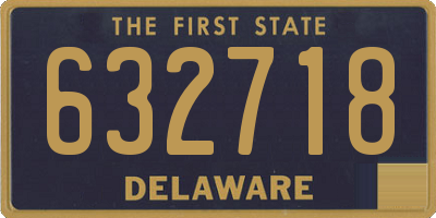 DE license plate 632718