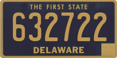 DE license plate 632722